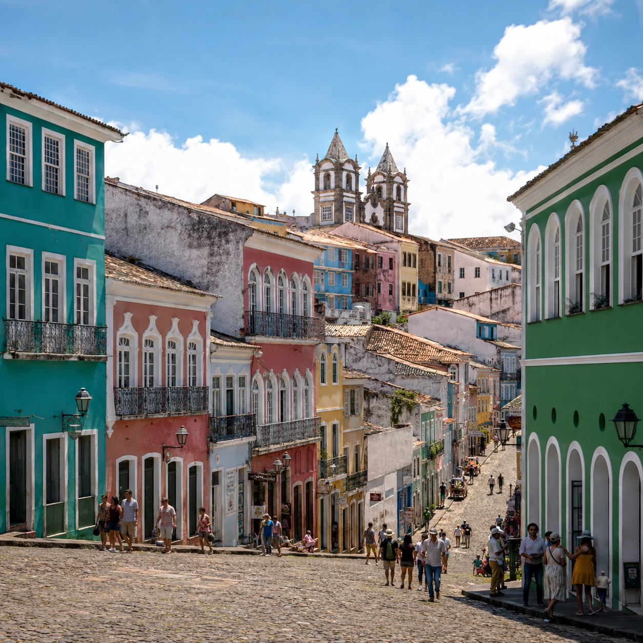 Pelourinho in Salvador da Bahia, Brazil